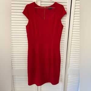 The Limited Vibrant Red Sheath Mini Dress